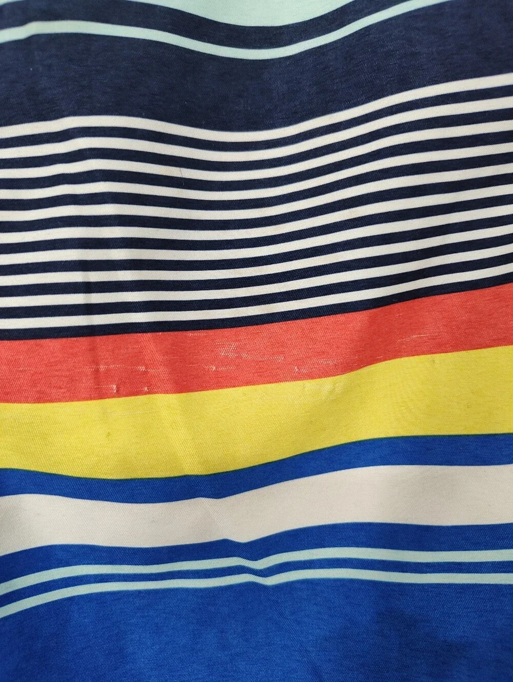 Old Navy Light Aqua, Blue & Yellow Boys' Striped Swim Trunks Size X Large 14-16